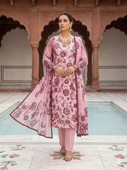 Dr Schiffli Vol-4 By Dr Haris Unstitched 4 Piece Lawn Suit-DRS-032