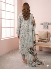 Dr Print Vol 15 By Dr Haris Unstitched 3 Piece Lawn Suit-DRP-109