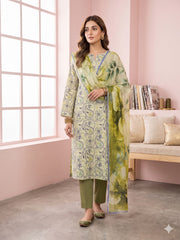 Dr Print Vol 15 By Dr Haris Unstitched 3 Piece Lawn Suit-DRP-115