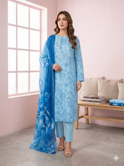 Dr Print Vol 15 By Dr Haris Unstitched 3 Piece Lawn Suit-DRP-113