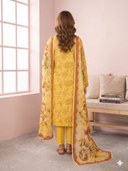 Dr Print Vol 15 By Dr Haris Unstitched 3 Piece Lawn Suit-DRP-111