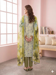 Dr Print Vol 15 By Dr Haris Unstitched 3 Piece Lawn Suit-DRP-115