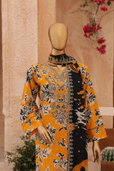CASCA By Dr Haris Unstitched 3 Piece Lawn Suit-CAS-007