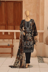 CASCA By Dr Haris Unstitched 3 Piece Lawn Suit-CAS-005