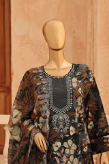 CASCA By Dr Haris Unstitched 3 Piece Lawn Suit-CAS-005