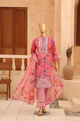 CASCA By Dr Haris Unstitched 3 Piece Lawn Suit-CAS-009