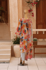 CASCA By Dr Haris Unstitched 3 Piece Lawn Suit-CAS-004