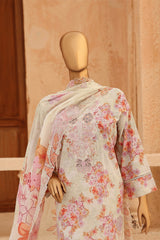 CASCA By Dr Haris Unstitched 3 Piece Lawn Suit-CAS-003