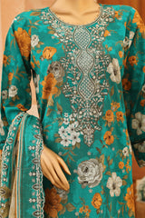 CASCA By Dr Haris Unstitched 3 Piece Lawn Suit-CAS-002
