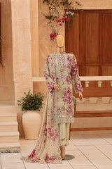 CASCA By Dr Haris Unstitched 3 Piece Lawn Suit-CAS-008
