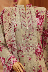 CASCA By Dr Haris Unstitched 3 Piece Lawn Suit-CAS-008