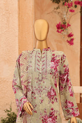 CASCA By Dr Haris Unstitched 3 Piece Lawn Suit-CAS-008