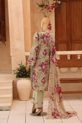 CASCA By Dr Haris Unstitched 3 Piece Lawn Suit-CAS-008