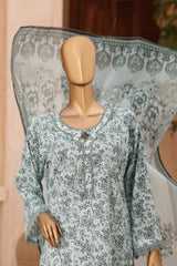 MANSHA By Dr Haris Unstitched 3 Piece Lawn Suit-MAN-007
