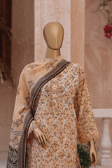 MANSHA By Dr Haris Unstitched 3 Piece Lawn Suit-MAN-006