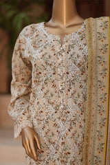MANSHA By Dr Haris Unstitched 3 Piece Lawn Suit-MAN-003
