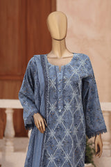 MANSHA By Dr Haris Unstitched 3 Piece Lawn Suit-MAN-002