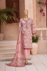 MANSHA By Dr Haris Unstitched 3 Piece Lawn Suit-MAN-004