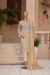 MANSHA By Dr Haris Unstitched 3 Piece Lawn Suit-MAN-003