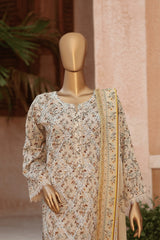 MANSHA By Dr Haris Unstitched 3 Piece Lawn Suit-MAN-003