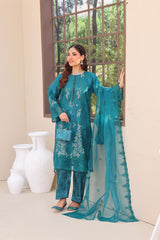 Esha Eshaal Vol 2 By Dr Haris Unstitched 3 Piece Organza Suit-ESH-009