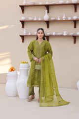 Esha Eshaal Vol 2 By Dr Haris Unstitched 3 Piece Organza Suit-ESH-008