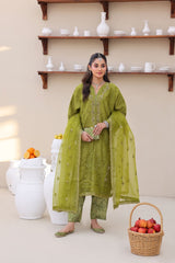 Esha Eshaal Vol 2 By Dr Haris Unstitched 3 Piece Organza Suit-ESH-008