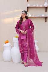 Esha Eshaal Vol 2 By Dr Haris Unstitched 3 Piece Organza Suit-ESH-007