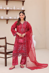 Esha Eshaal Vol 2 By Dr Haris Unstitched 3 Piece Organza Suit-ESH-011