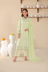 QUEEN OF HEARTS By Dr Haris Unstitched 3 Piece Lawn Suit-QOH-001