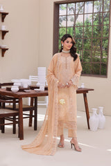 QUEEN OF HEARTS By Dr Haris Unstitched 3 Piece Lawn Suit-QOH-006