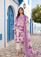 Rozana By Dr Haris Unstitched 3 Piece Digital Printed Air Jet Lawn Vol-01 Suit-ROZ-002