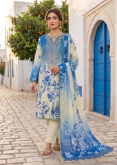 Rozana By Dr Haris Unstitched 3 Piece Digital Printed Air Jet Lawn Vol-01 Suit-ROZ-008