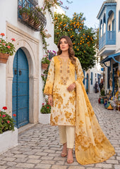 Rozana By Dr Haris Unstitched 3 Piece Digital Printed Air Jet Lawn Vol-01 Suit-ROZ-003