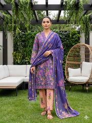Dr Print 19 By Dr Haris Unstitched 3 Piece Lawn Suit-DRP-155