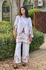 Urban Cut Stitched Co Ords Emb Suit-C0276