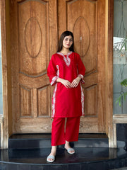 Zaib E Hoor Cutwork Stitched 2p Suit