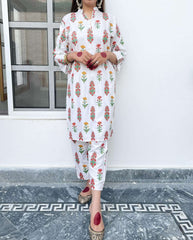 B.K Clothings 2 Piece Summer Collection'25-A Flower Block print 2pc