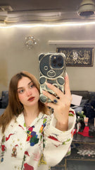 Urban Cut Women Pajama Suit – Christmas Cartoon Print