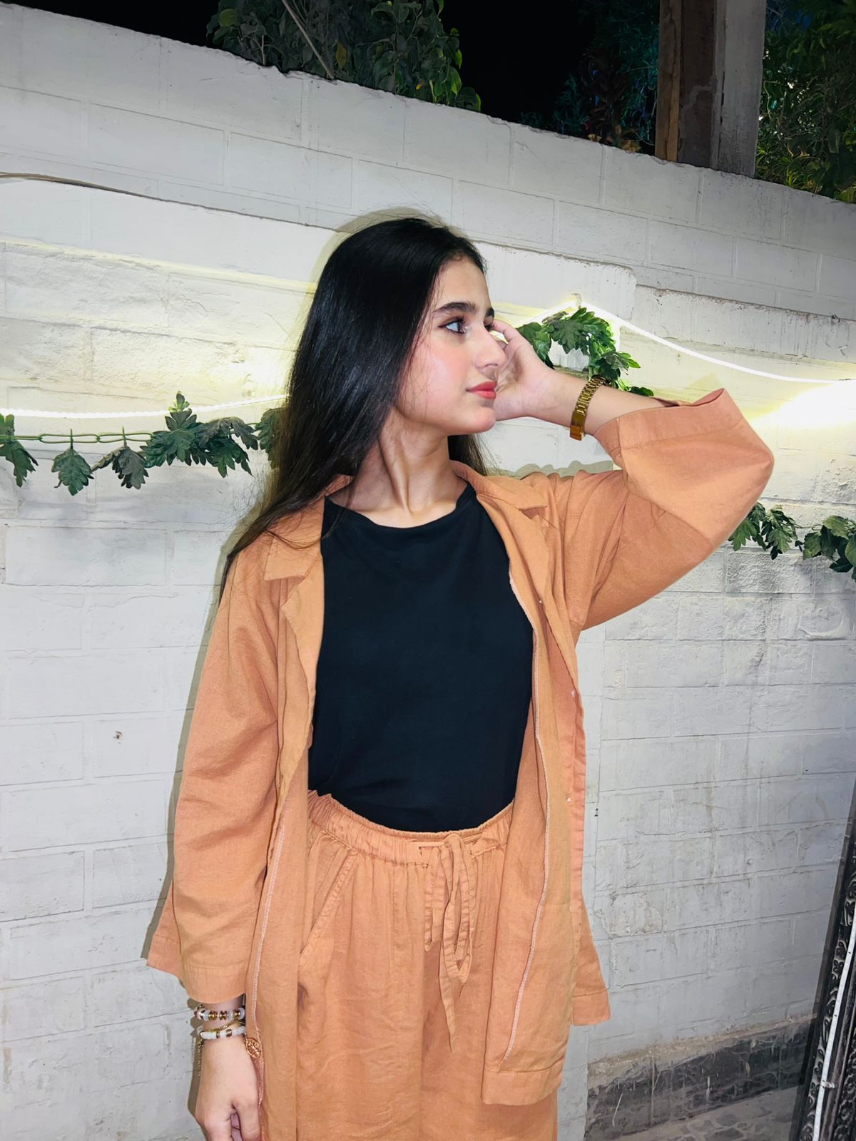 Urban Cut Solid Cotton Co-Ord Set - Garment Dyed