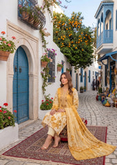 Rozana By Dr Haris Unstitched 3 Piece Digital Printed Air Jet Lawn Vol-01 Suit-ROZ-003