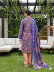 Dr Print 19 By Dr Haris Unstitched 3 Piece Lawn Suit-DRP-155