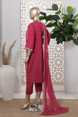 Khombi Stitched 3 Piece Summer Cotton Suit-Wheel