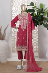 Khombi Stitched 3 Piece Summer Cotton Suit-Wheel