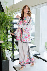 Yaaqot Stitched 2 Piece Lawn Collection-Water Floral  Dgn # 05