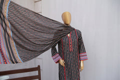 Girl woman  Printed Embroidered Lawn Stitch Shirt Kurti Frock Cotton Dupatta Printed Trouser