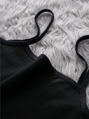 Sprinkles Stitched 1 Piece Summer Bralette Kids Collection'2025-Pack of 3 Girls Pack Solid Cami Bralette (Black)