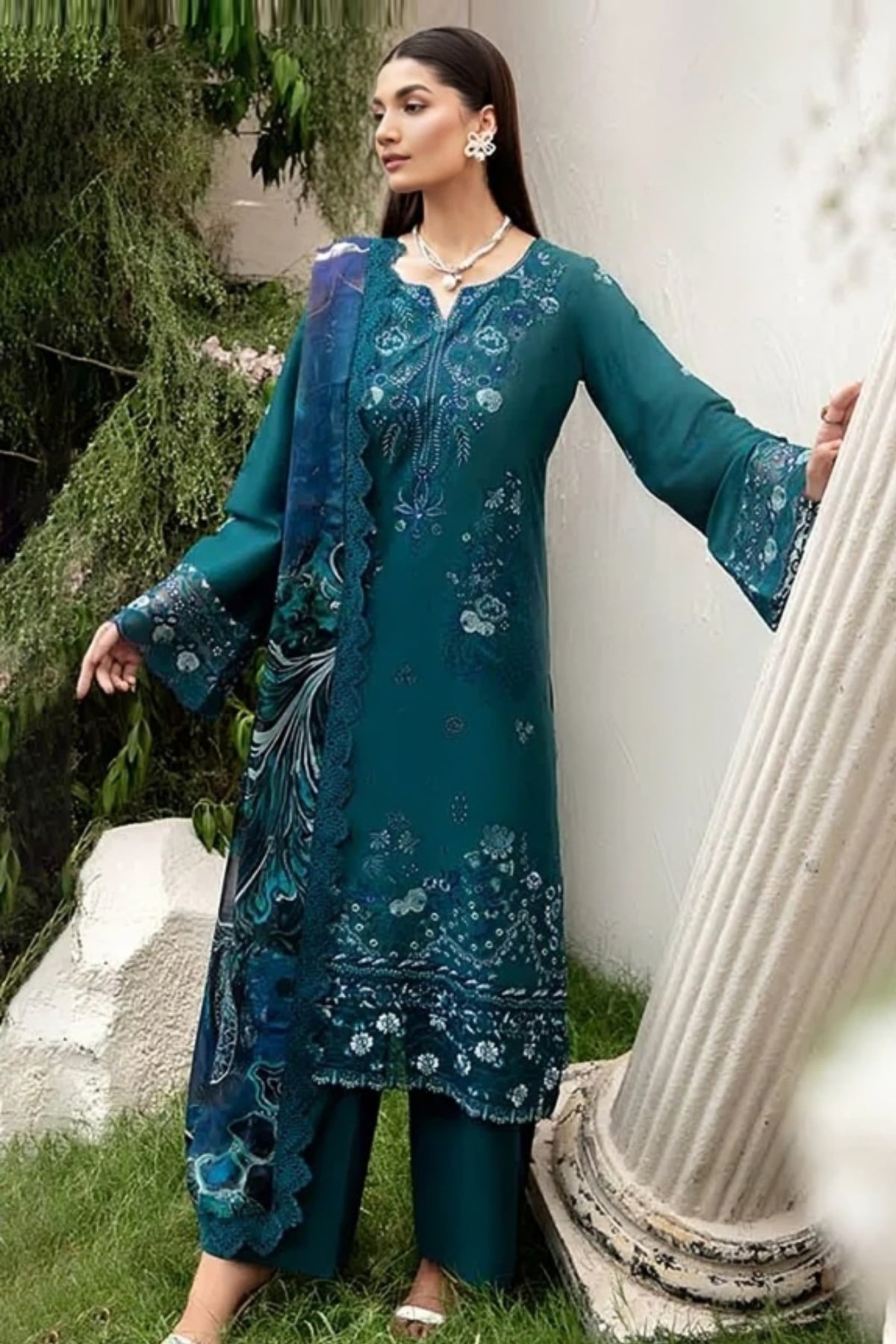 Riwayat By Ramsha Unstitched 3 Piece Luxury Lawn Vol-10 Collection-Y-1002