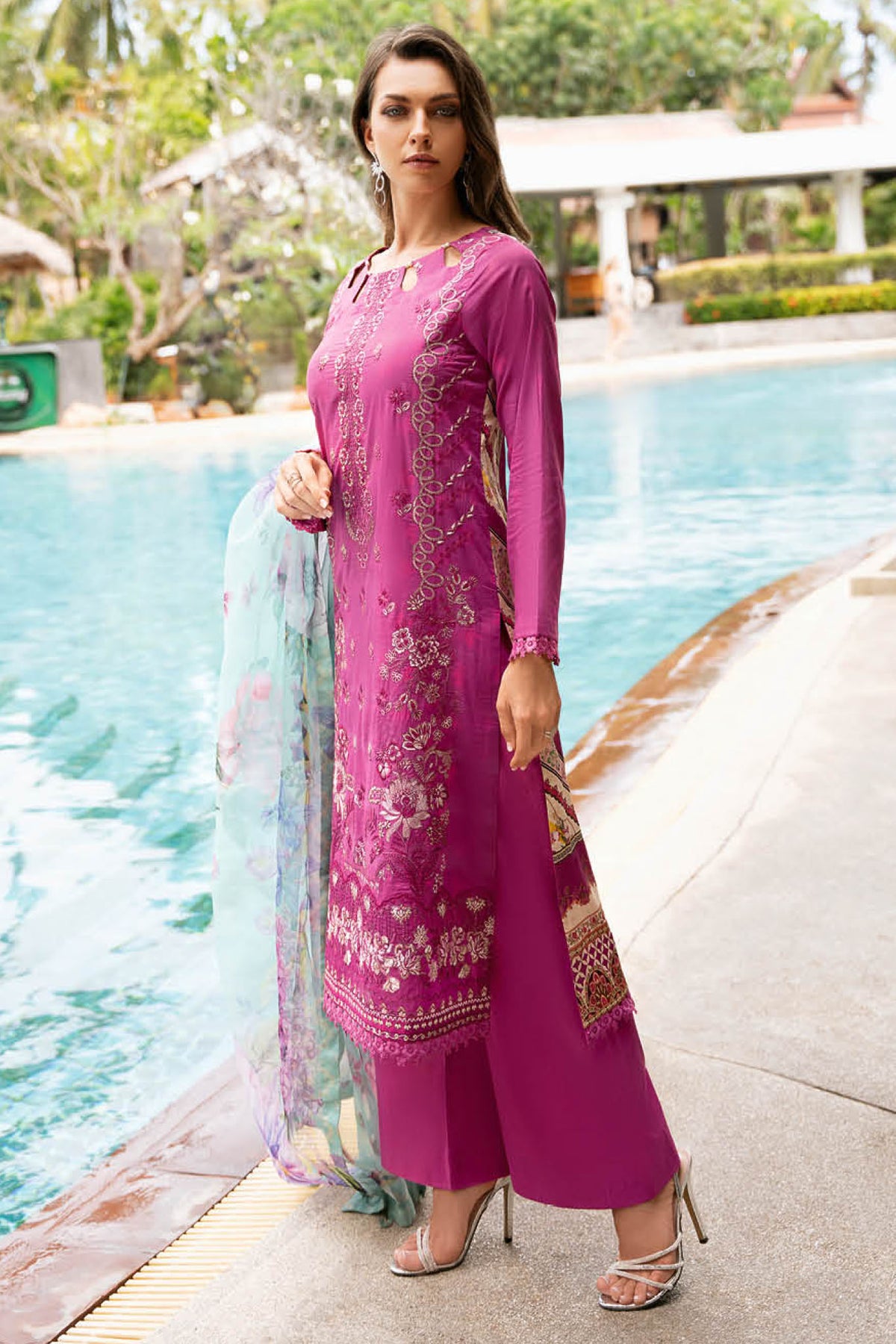 Riwayat By Ramsha Unstitched 3 Piece Luxury Lawn Vol-11 Collection-Y-1109