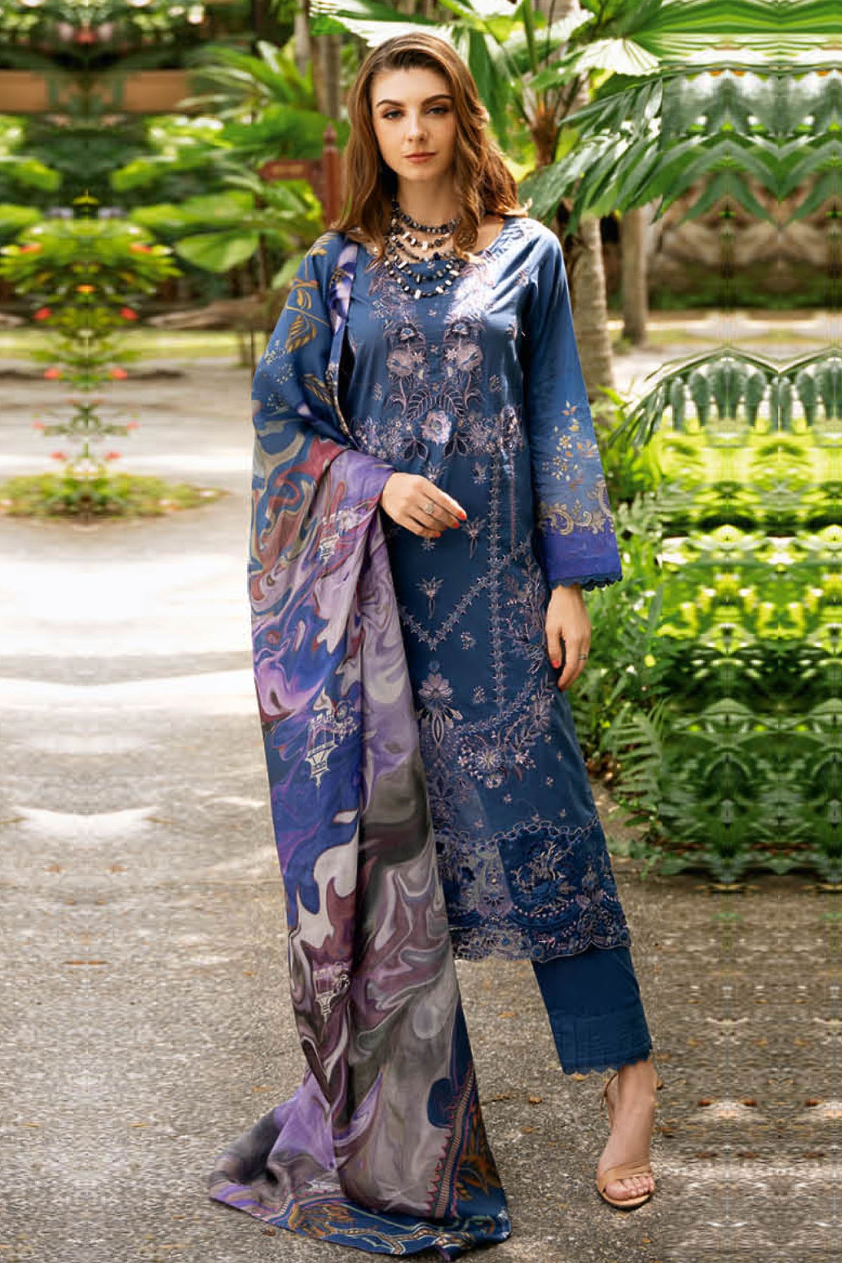 Riwayat By Ramsha Unstitched 3 Piece Luxury Lawn Vol-11 Collection-Y-1110